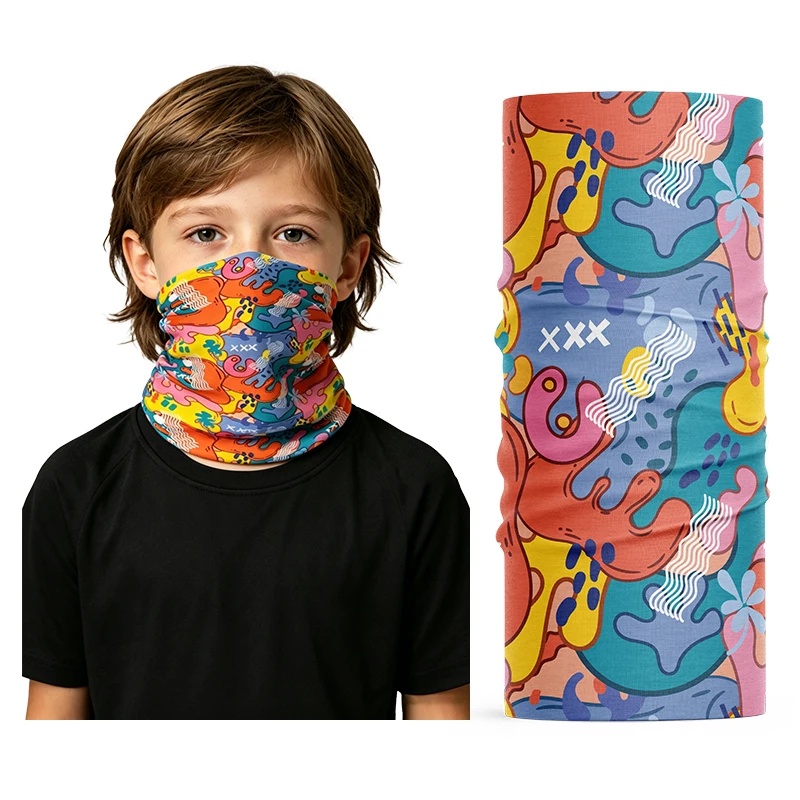 Kids Face Mask - Kids Cooling Ice Silk Neck Gaiter