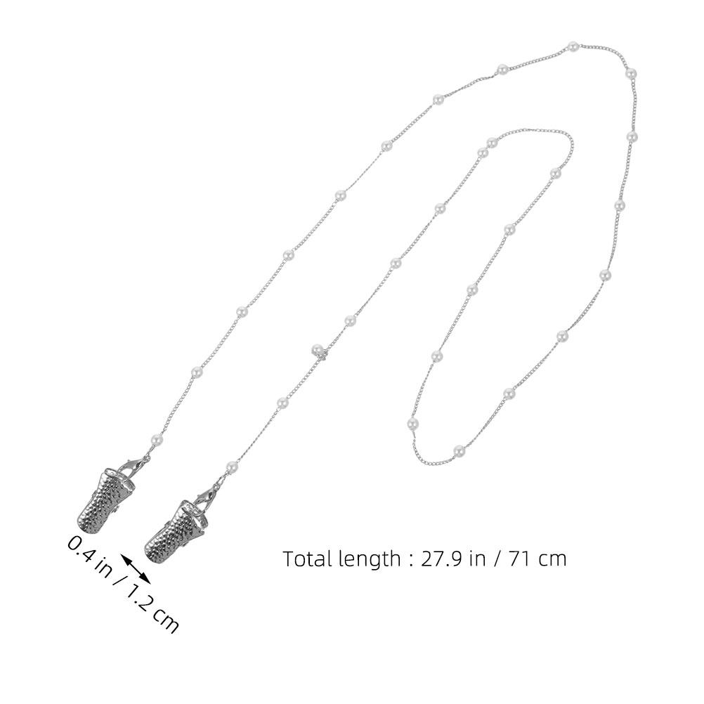 2Pcs Stylish Beaded Pearl Eyeg - Mask Chain Holder review and price