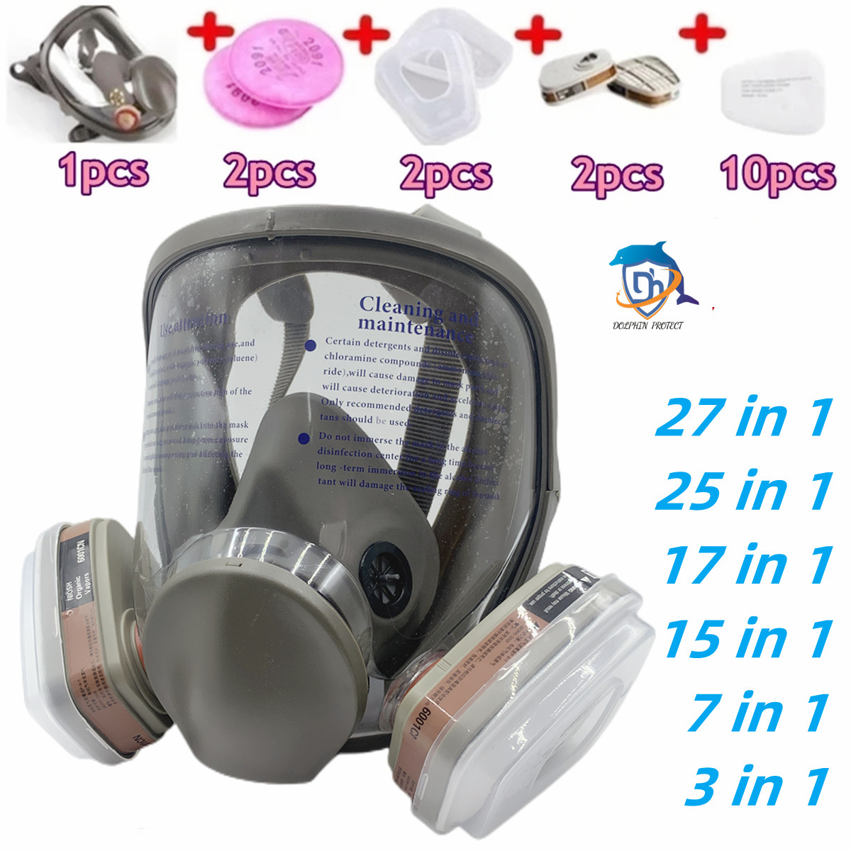 Full face spray protective mas - Dust Mask Construction review and price