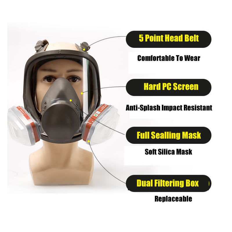 Full face spray protective mas - Dust Mask Construction review and price