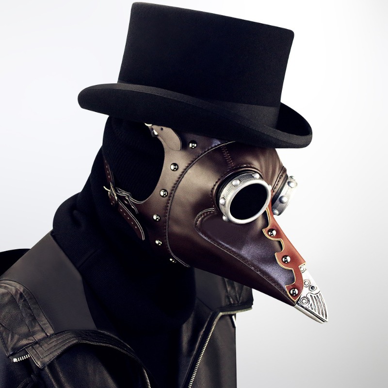 PU Leather Plague Doctor Mask  - Disposable Surgical Mask review and price