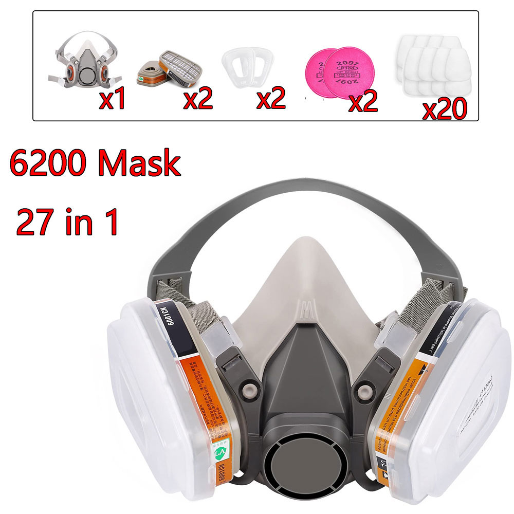Gas Mask 6200 Set Vehicle Pain - Dust Mask Construction review and price
